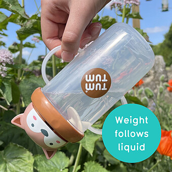 Grande Tasse Anti-fuites et Paille Lestée Renard - 300 ml