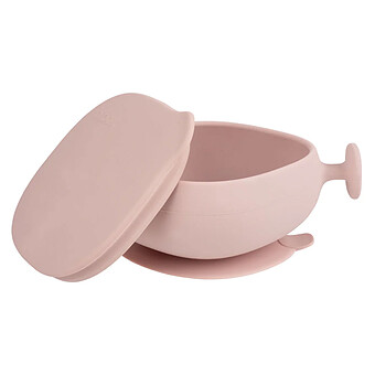 Bol à Ventouse et Couvercle - Blush
