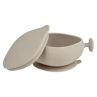 Bol à Ventouse et Couvercle - Latte