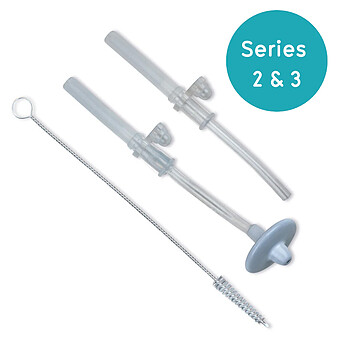 Lot de 2 Pailles Lestées et 1 Goupillon V3 - Gris