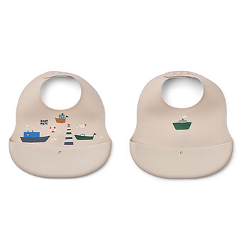 Lot de 2 Bavoirs Ember - Sailing Sandy