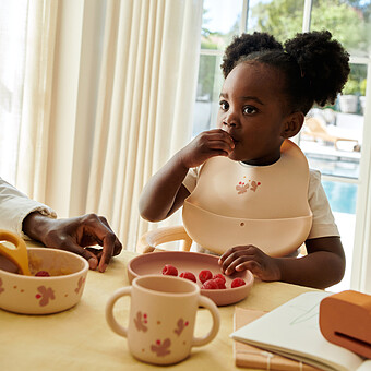 Lot de 2 Bavoirs Ember - Mini Butterfly Apple Blossom