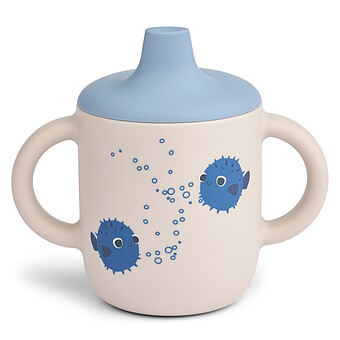 Tasse d'Apprentissage Neil Pufferfish Sandy - 150 ml