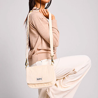 Sac à Main Margault - Velours Beige