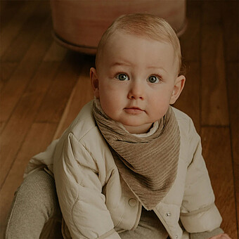 Cache-cou Velours Taupe