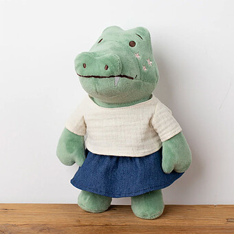 Peluche Lola le Crocodile et sa Tenue