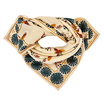Small Foulard Manika Cerisier - Macadamia