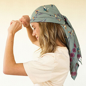 Big Foulard Latika Cerisier - Grey