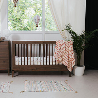 Lit Bébé Evolutif Milan Noyer - 140 x 70 cm