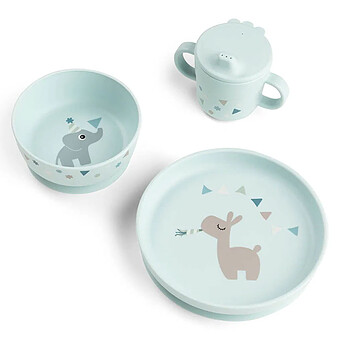 Coffret Repas 3 Pièces Foodie - Celebration Bleu