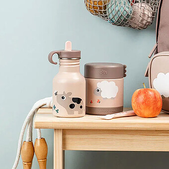 Gourde Inox Tiny Farm Rose - 350 ml