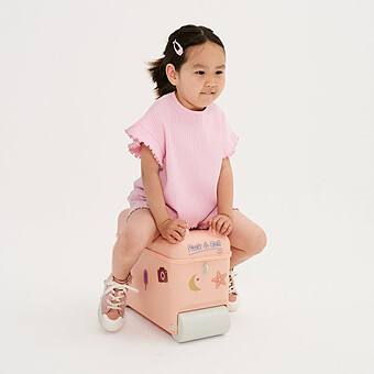 Valise Ride-on - Rose Poudré