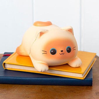 Jouet Anti-stress Moelleux - Chat Couché