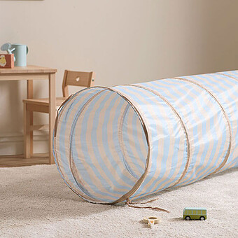 Tunnel de Jeu - Bleu Clair Rayures