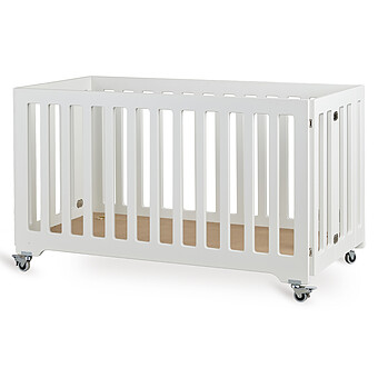 Lit Bébé Pliable Blanc - 60 x 120 cm