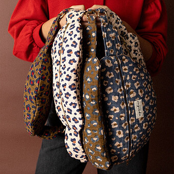 Big Sac Banane Keli Léopard - Macadamia