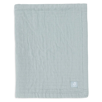 Couverture Berceau Jacquard - Sea Green