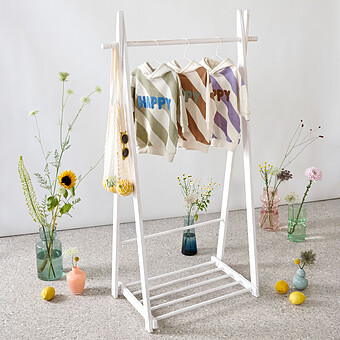 Sweat à Capuche Little Gang Happy Blanc Lilas - 2/4 Ans