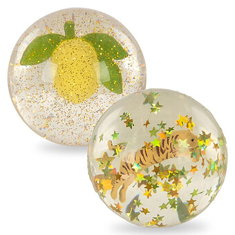 Lot de 2 Balles Rebondissantes - Citron et Tigre