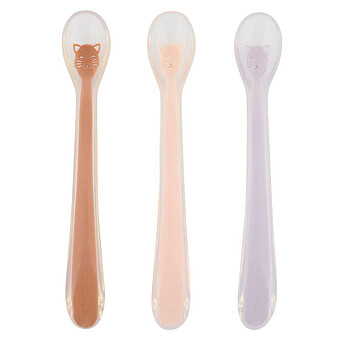 Lot de 3 Cuillères d'Alimentation pour Bébé - Mrs. Cat