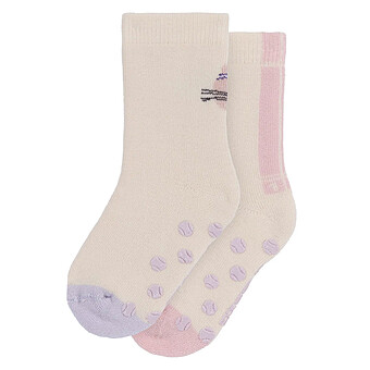 Lot de 2 Paires de Chaussettes Antidérapantes Chat - 23/26