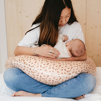 Coussin de Maternité et d'Allaitement Jersey - Léopard