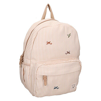 Sac à Dos Nostalgia - Rayures Avions Beige