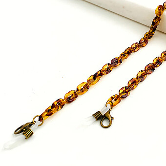 Chaine de Lunettes Tournesol - Ambre
