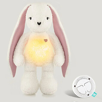 Peluche Veilleuse Bouillotte Sèche Lapin - Ecru