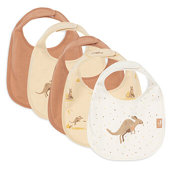 Lot de 5 Bavoirs Imperméables - Kangaroots