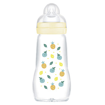 Biberon Verre Colors of Nature Blanc - 260 ml