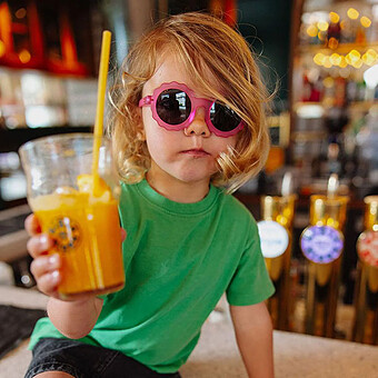 Lunettes de Soleil Chamy Fuchsia - 5/8 Ans 