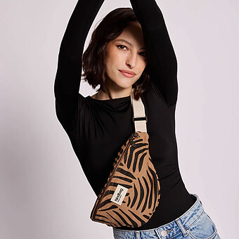 Sac Banane Olivia - Zèbre Cannelle