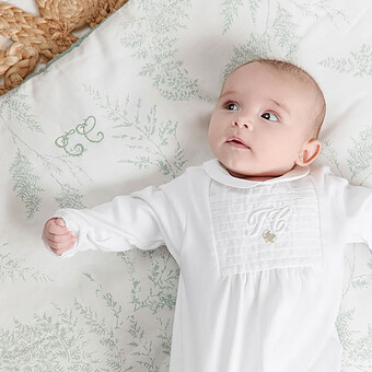 Plaid Réversible - Feuillage Vert