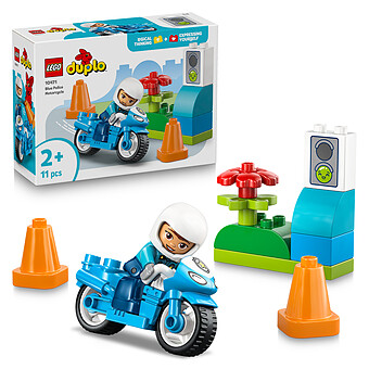 La Moto de Police Bleue