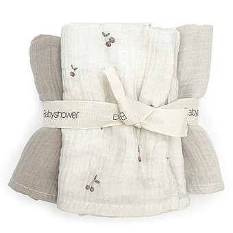 Lot de 3 Mini Langes - Cherries