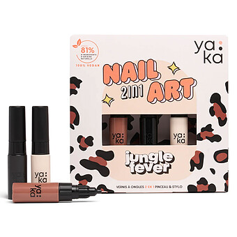 Kit Vernis à Ongles 2-en-1 Nail Art - Jungle Fever