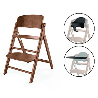 Chaise Haute Click & Fold 3-en-1 - All Natural Dark