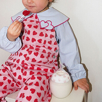 Biberon BibRond Full of Love Pink - 150 ml