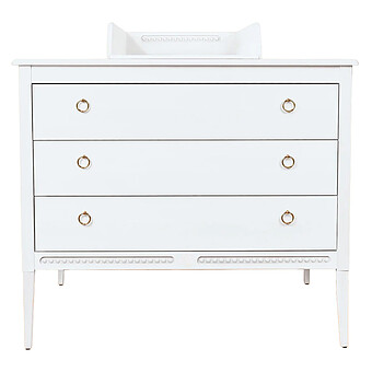 Commode et Plan à Langer Gustavienne - Blanc