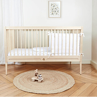 Lit Bébé Evolutif Gustavienne Naturel - 70 x 140 cm