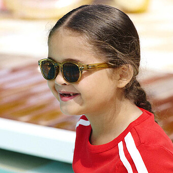 Lunettes de Soleil Junior #C 7/11 Ans - Golden Green