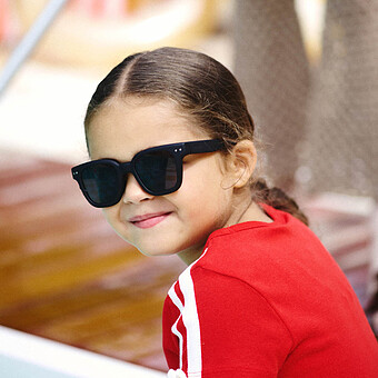 Lunettes de Soleil Junior #Road 7/11 Ans - Black