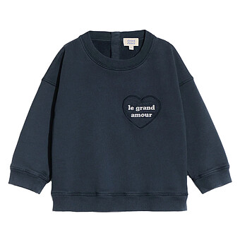 Sweat Le Grand Amour Charbon - 2 Ans 