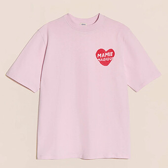 T-shirt Mamie Magique Rose - L