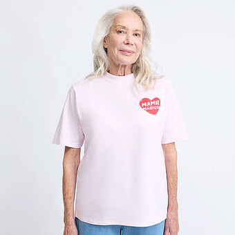 T-shirt Mamie Magique Rose - S