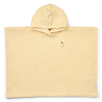 Poncho Brodé Paco Lemon Yellow Creme de la Creme - 1/2 Ans