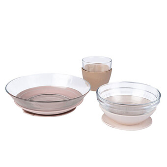 Set de Vaisselle Verre 3 Pièces - Cotton Candy