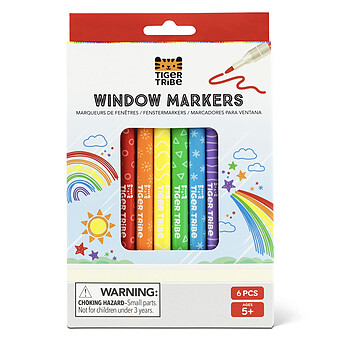 Lot de 6 Feutres pour Vitre