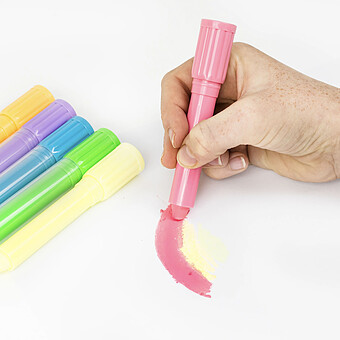 Lot de 6 Crayons de Soie Pastel